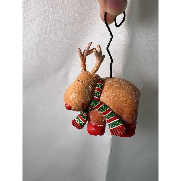 Set Of 3 Vintage Retired‎ Department 56 Ornaments Snowman Reindeer RARE - Picture 4 of 10